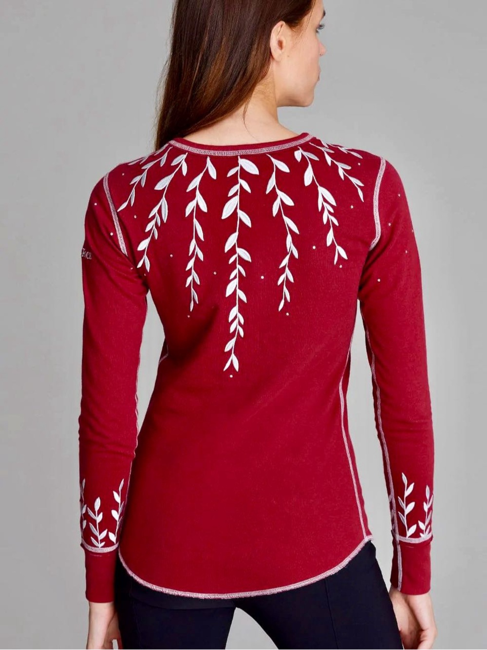 Alp N Rock Branches Crew Shirt Deep Red size large
